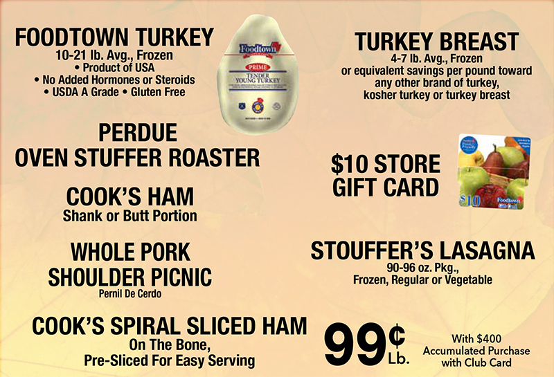 Foodtown stores turkey promo 2020