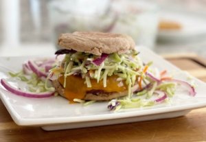 Broccoli Slaw Burger