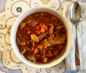 Bowl of Vegetable Soup