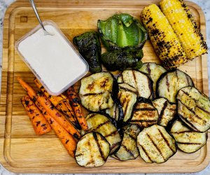 Grilled Vegetables And Hummus