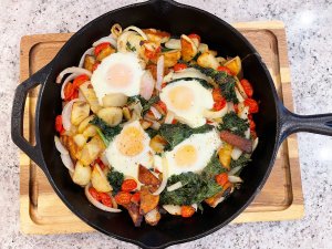 Egg Kale And Potato Skillet