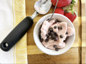 Strawberry Cottage Cheese Ice Cream