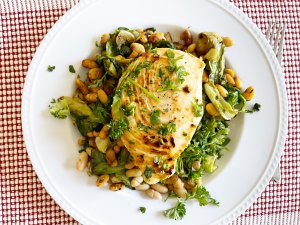 Swordfish Escarole And Beans