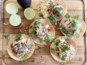 Easy Chicken Tostadas