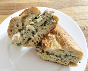 Grilled Chicken Roasted Veggie Dip Sandwich