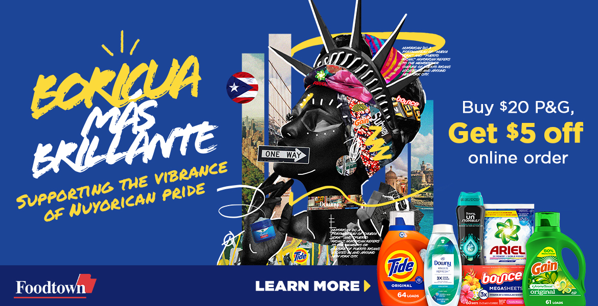 Get $5 when you buy $20 of select P & G items Online only