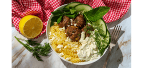 Greek meatballs yogurt sauce