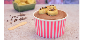 chocolate yogurt banana cups