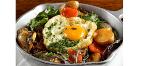 sheet pan potato and eggs